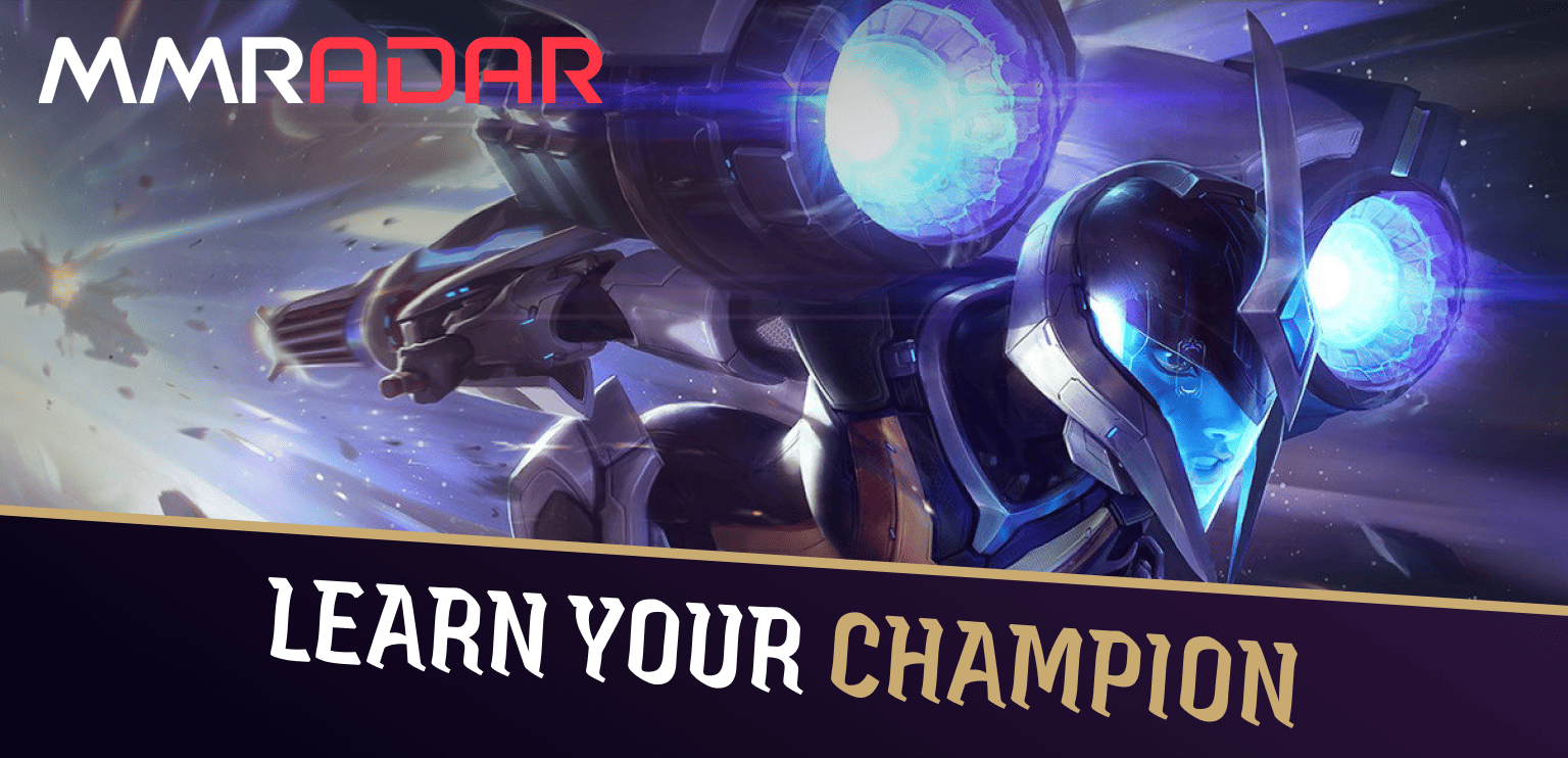 Project-themed champion flying into battle