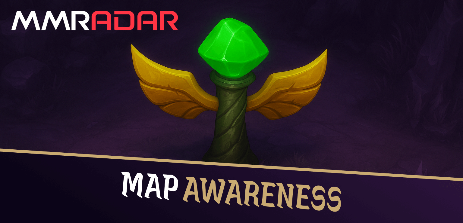 Map awareness label with control wards