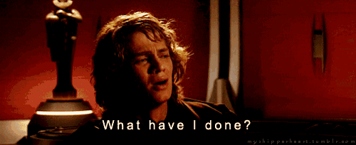 Anakin Skywalker what have I done meme gif