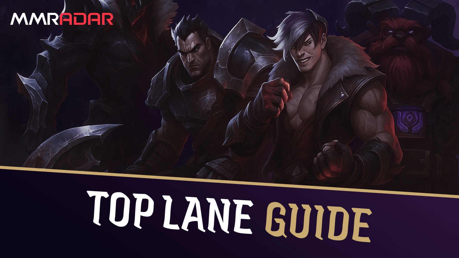 Top lane role guide thumbnail with champions